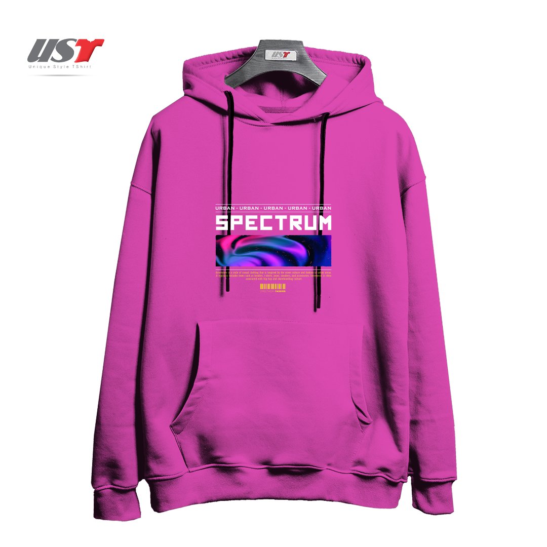 طرح typography 90 هودی اورسایزرنگ صورتی