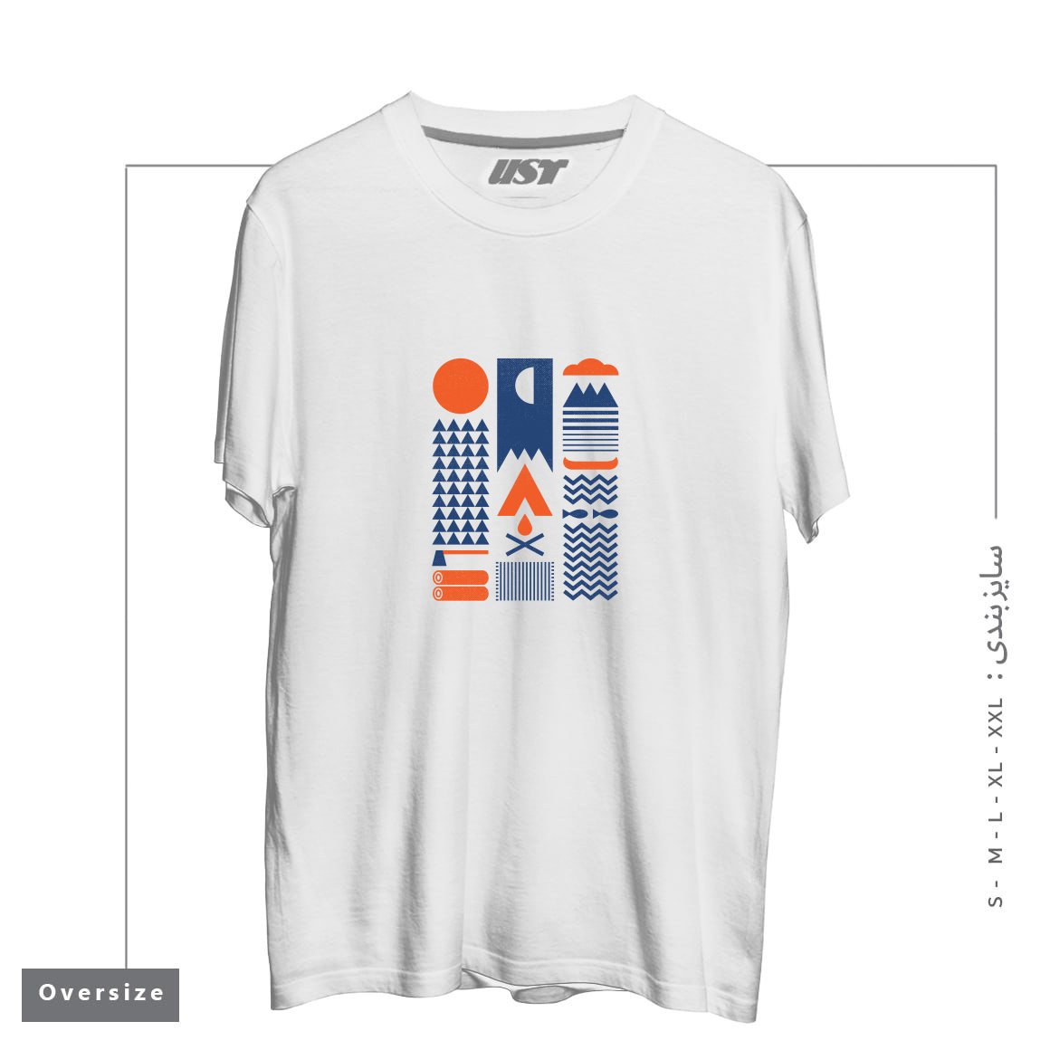 تیشرت اورسایز طرح SIMPLIFY
