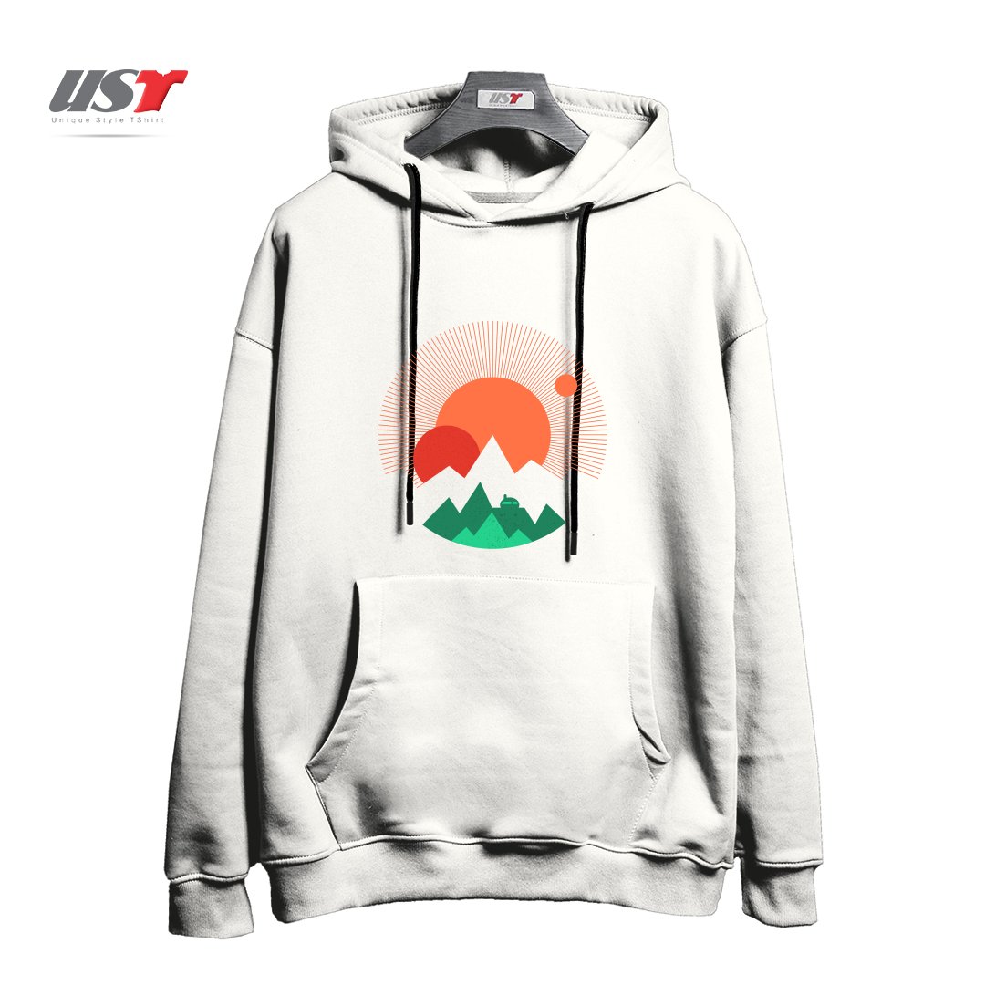 طرح SOMEWHERE IN THE GALAXY هودی اورسایزرنگ سفید