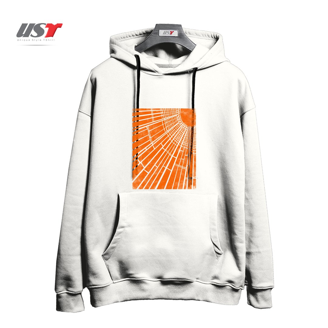 طرح SUNLIGHT هودی اورسایزرنگ سفید