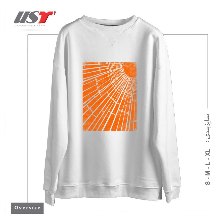 سوییشرت اورسایز طرح SUNLIGHT