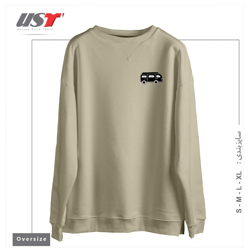 سوییشرت اورسایز طرح VAN CAR