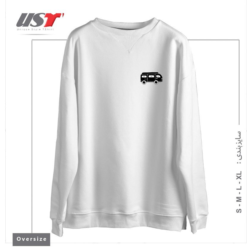 سوییشرت اورسایز طرح VAN CAR