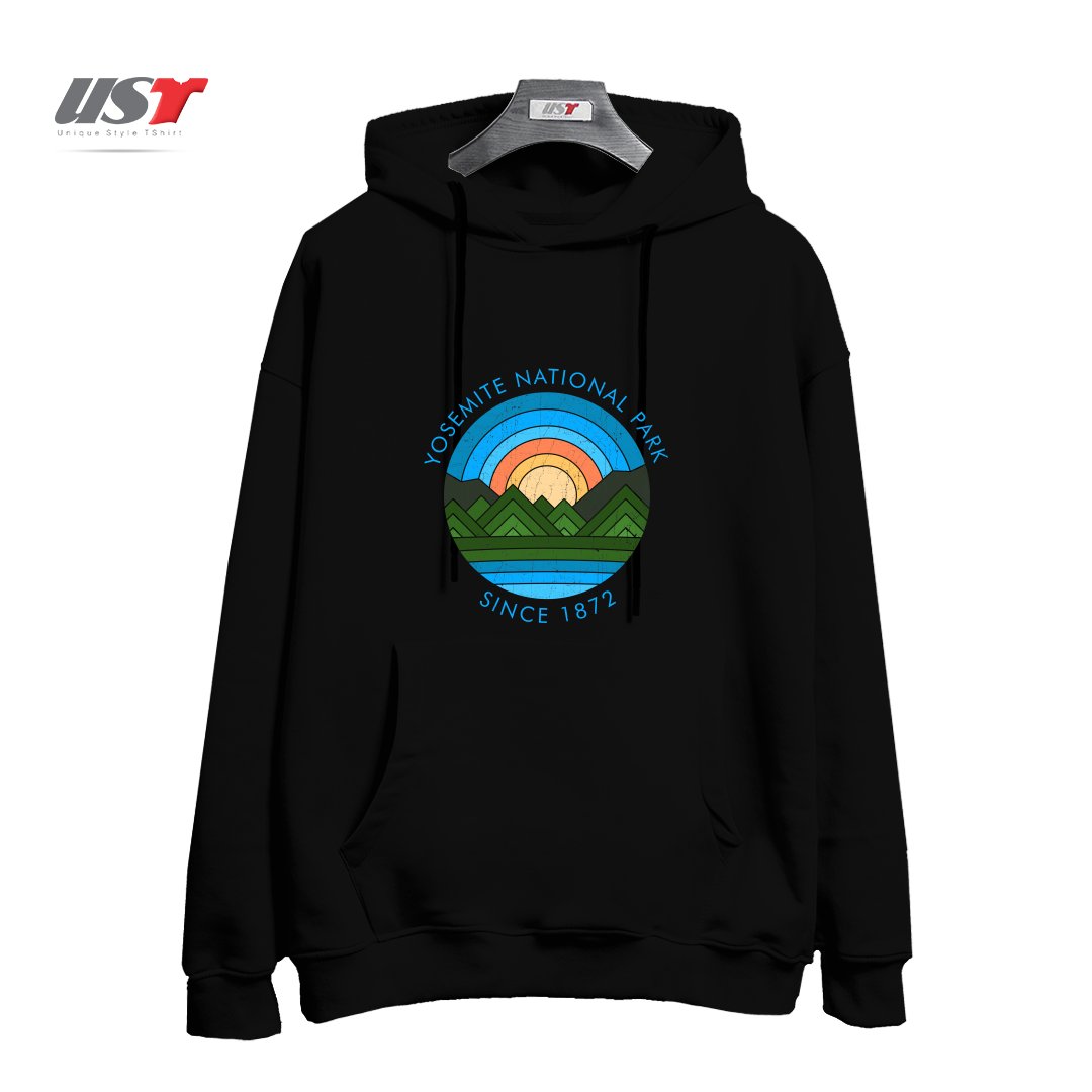 طرح YOSEMITE هودی اورسایزرنگ مشکی