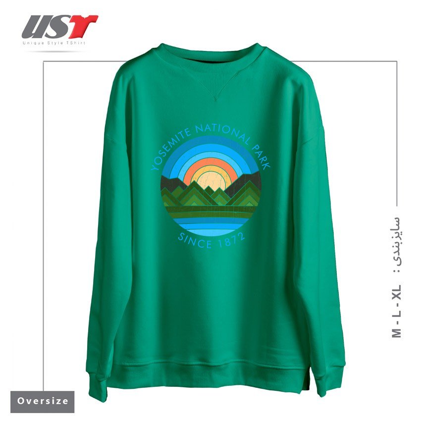 سوییشرت اورسایز طرح YOSEMITE