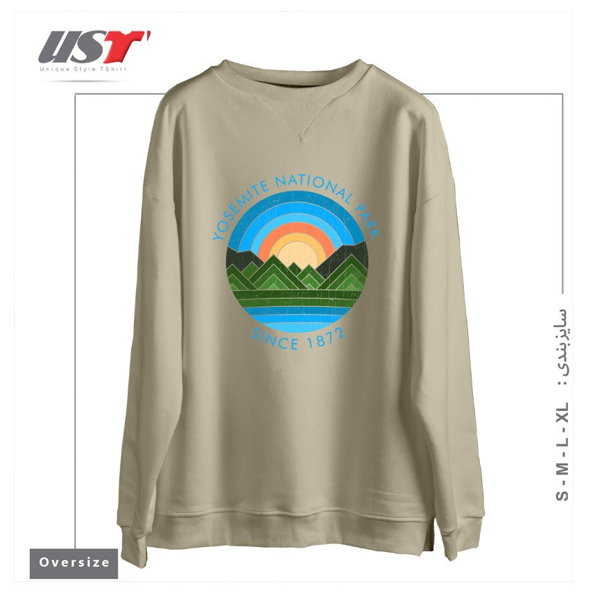 سوییشرت اورسایز طرح YOSEMITE