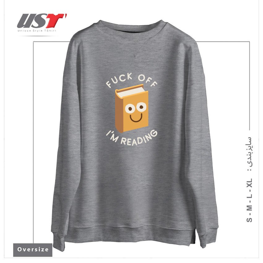 سوییشرت اورسایز طرح ALL BOOKED UP