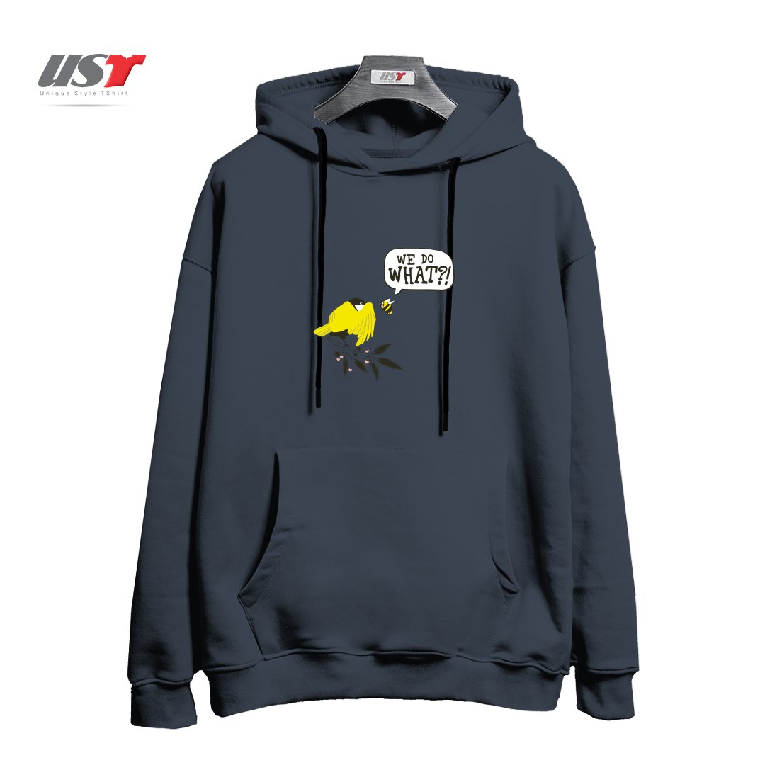 طرح BIRDS & THE BEES هودی اورسایزرنگ دودی