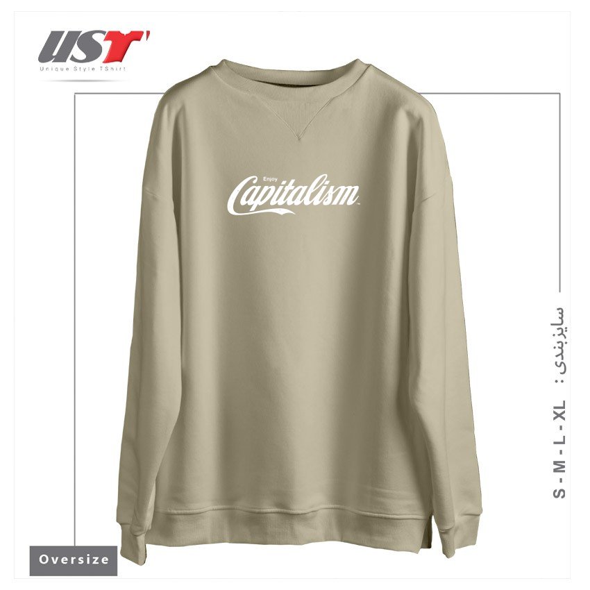سوییشرت اورسایز طرح ENJOY CAPITALISM