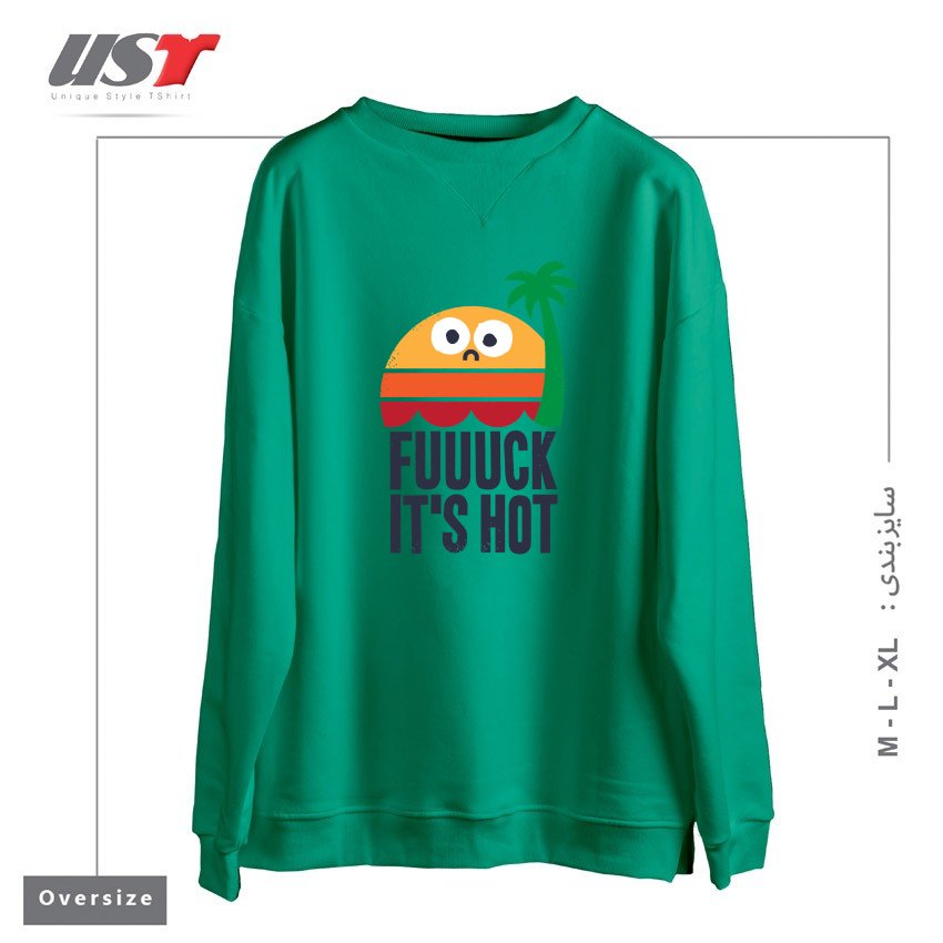 سوییشرت اورسایز طرح HEATED RHETORIC