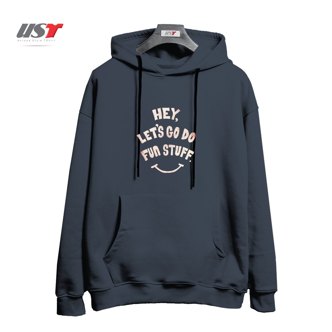 طرح HEY, LET'S GO DO FUN STUFF! هودی اورسایزرنگ دودی