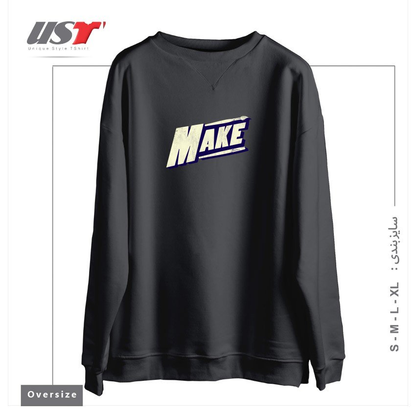 سوییشرت اورسایز طرح MAKE  DAN ELIJAH FAJARDO  DTG