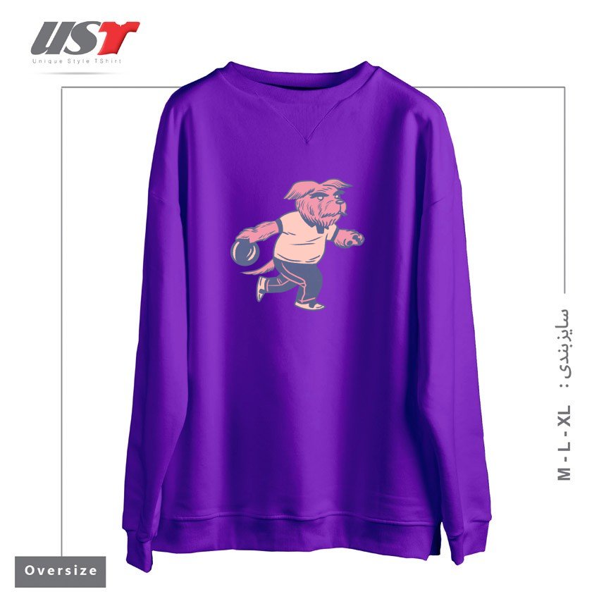 سوییشرت اورسایز طرح ALLEY DOG
