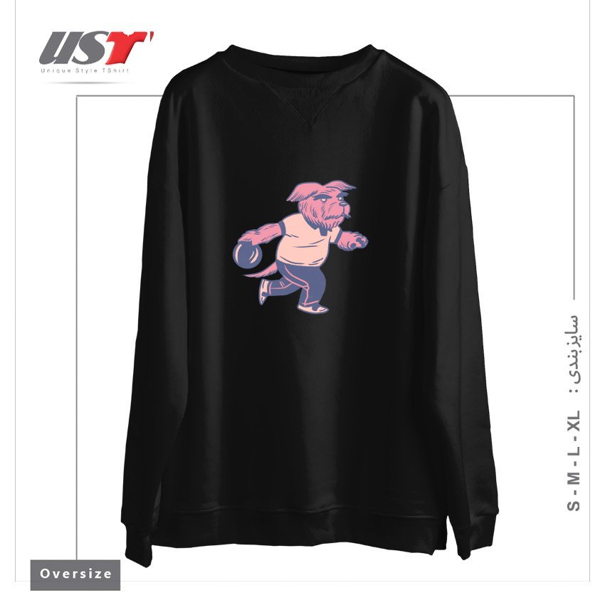 سوییشرت اورسایز طرح ALLEY DOG