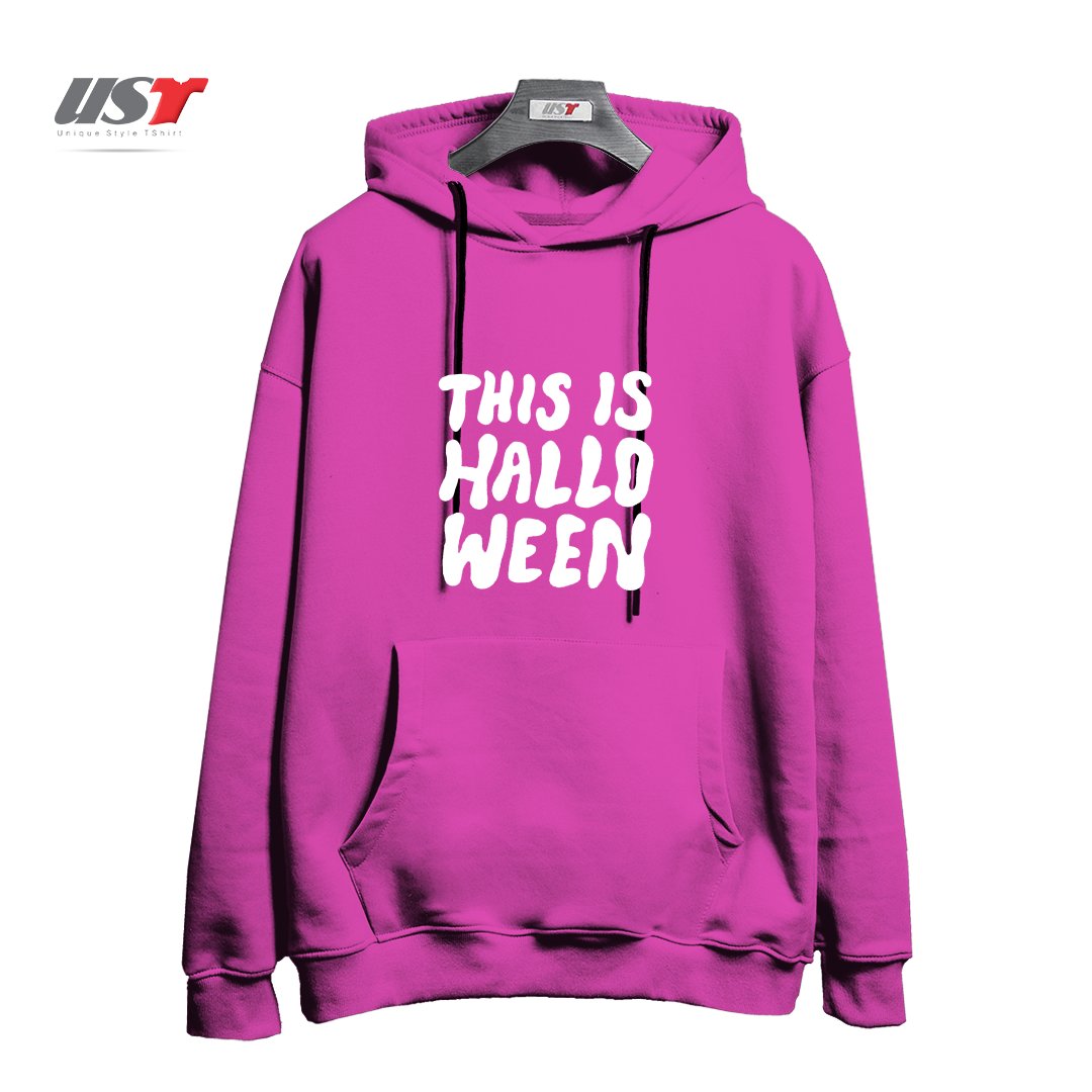 طرح THIS IS HALLOWEEN هودی اورسایزرنگ صورتی