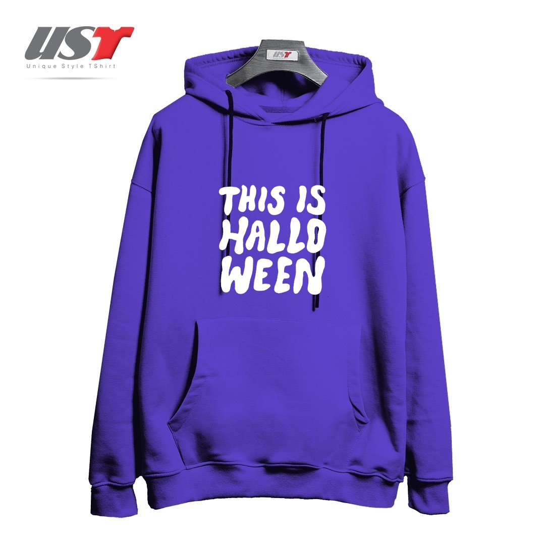 طرح THIS IS HALLOWEEN هودی اورسایزرنگ بنفش