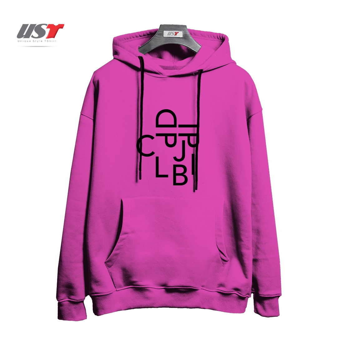 طرح TYPE FACE هودی اورسایزرنگ صورتی