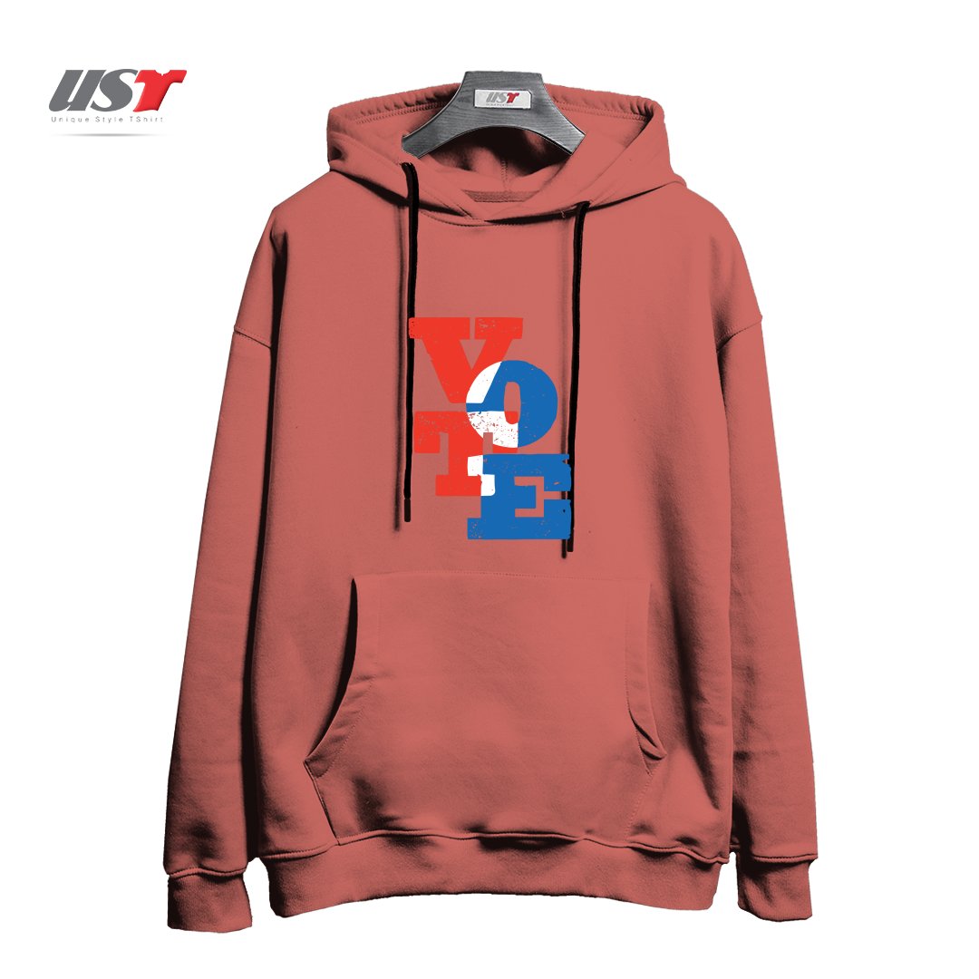 طرح VOTE هودی اورسایزرنگ آجری