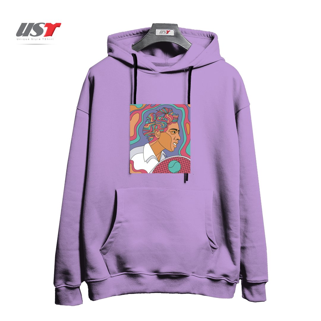 طرح ALTHEA GIBSON هودی اورسایزرنگ یاسی