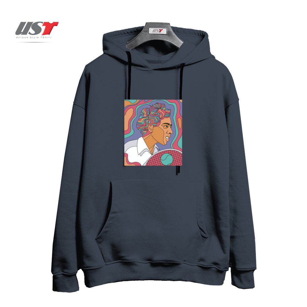 طرح ALTHEA GIBSON هودی اورسایزرنگ دودی