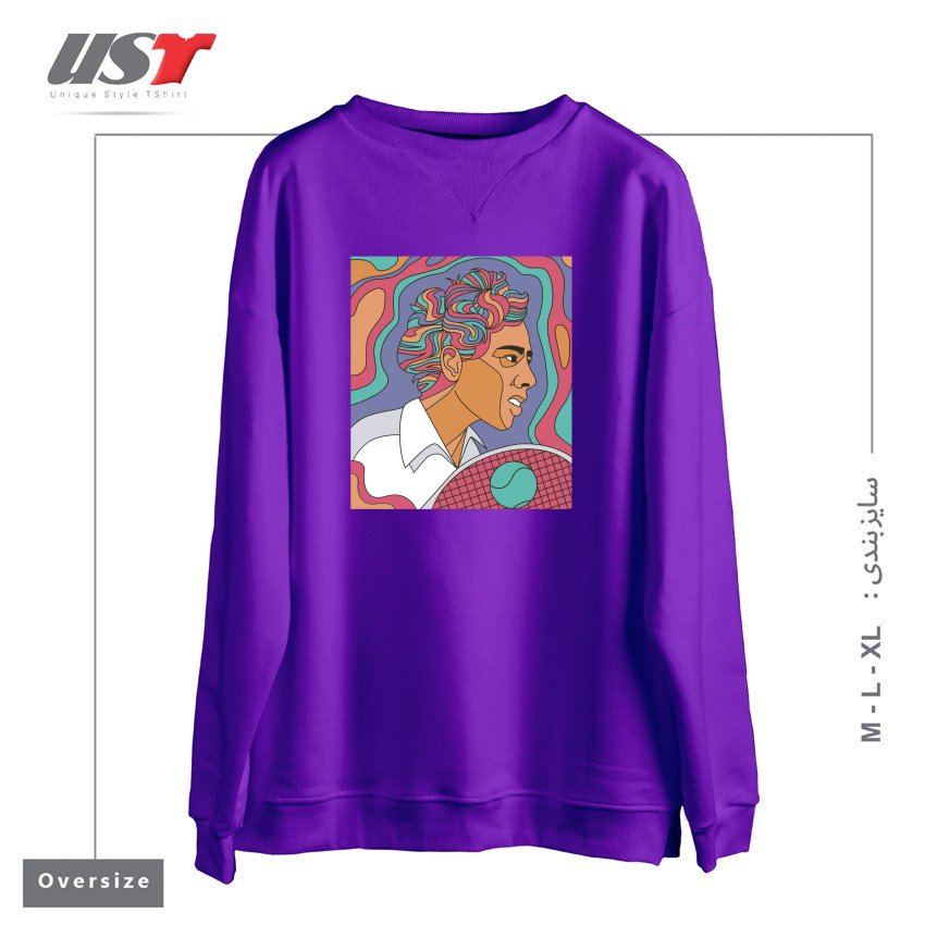 سوییشرت اورسایز طرح ALTHEA GIBSON