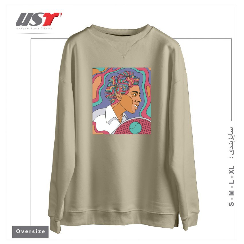 سوییشرت اورسایز طرح ALTHEA GIBSON