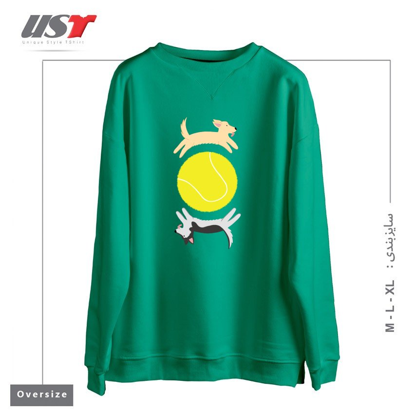 سوییشرت اورسایز طرح BALL IS LIFE