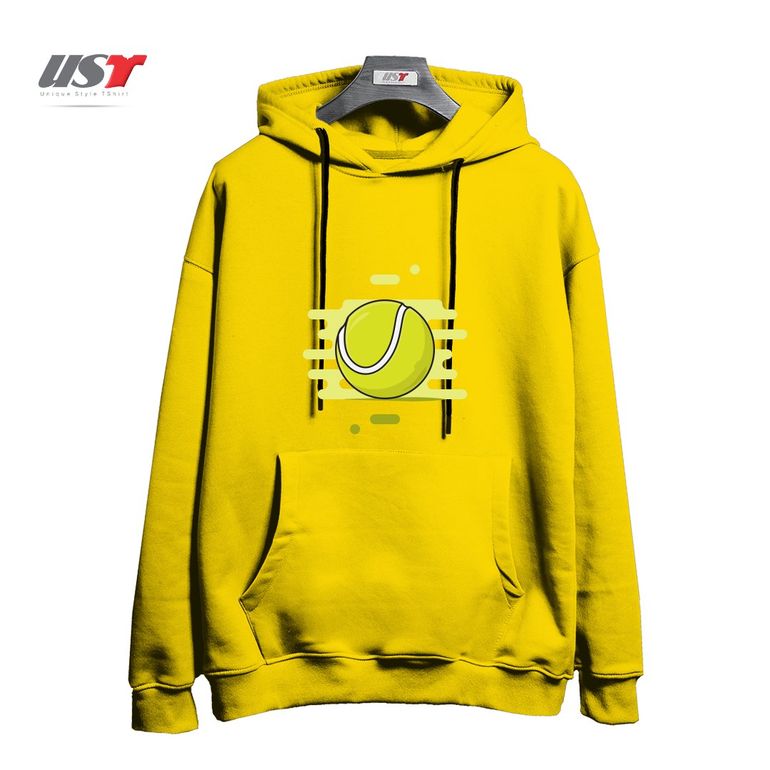 هودی اورسایز طرح GREEN TENNIS BALL