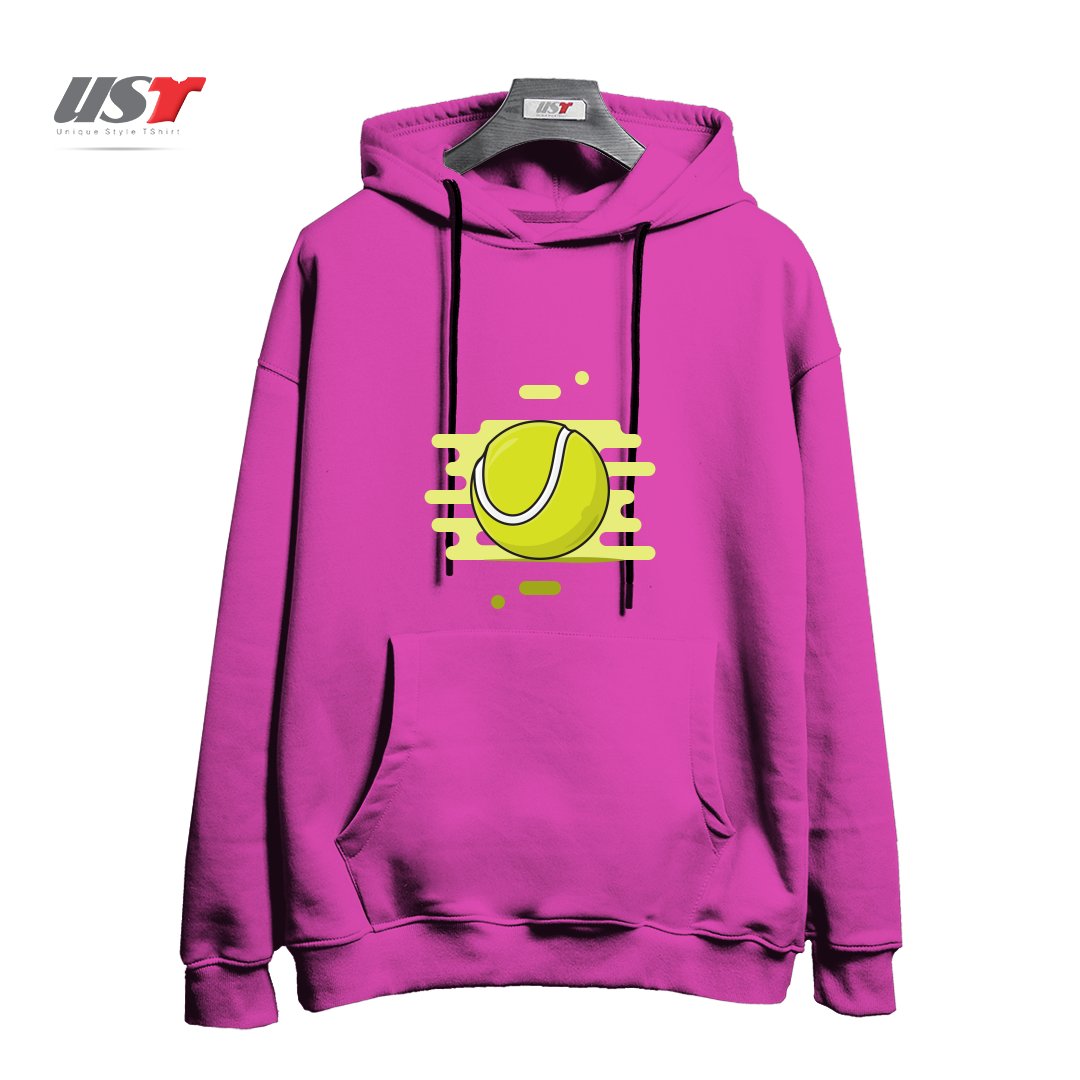 هودی اورسایز طرح GREEN TENNIS BALL
