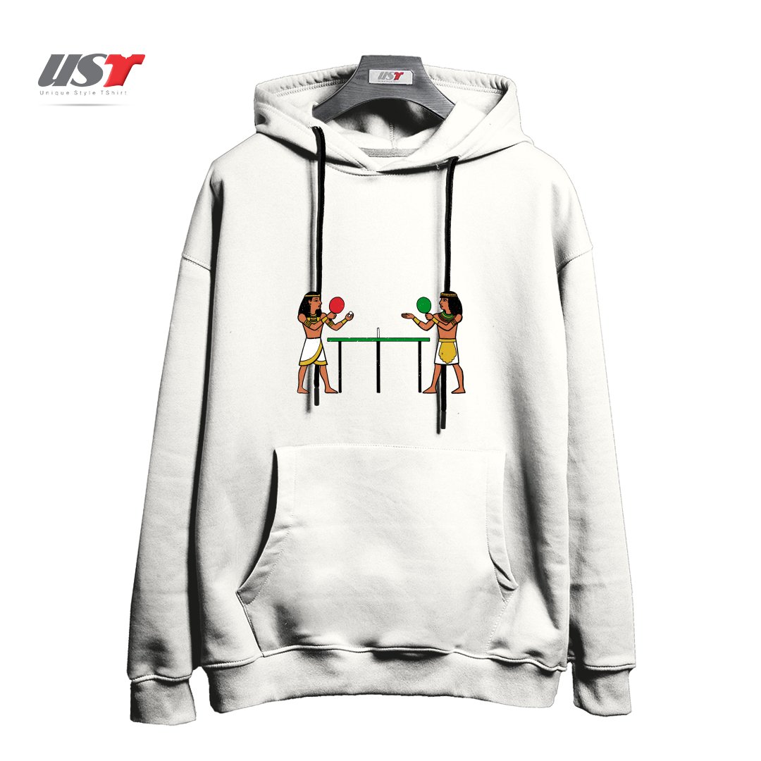 طرح HEIRO-PONG هودی اورسایزرنگ سفید