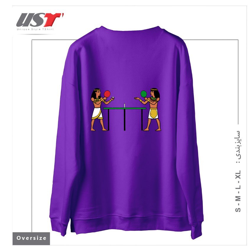 طرح HEIRO-PONG سوییشرت اورسایزرنگ بنفش