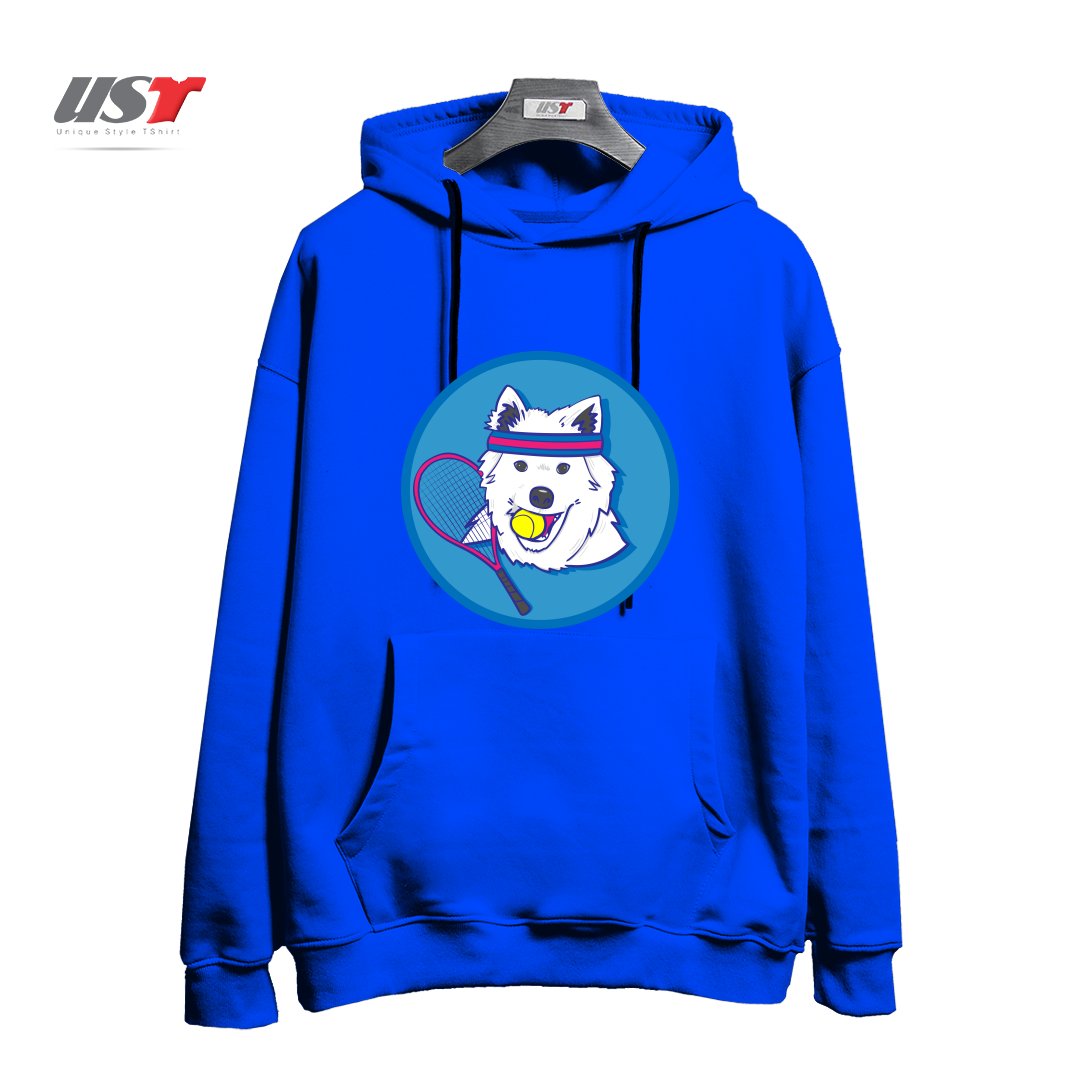 طرح KAYA. هودی اورسایزرنگ آبی شالی