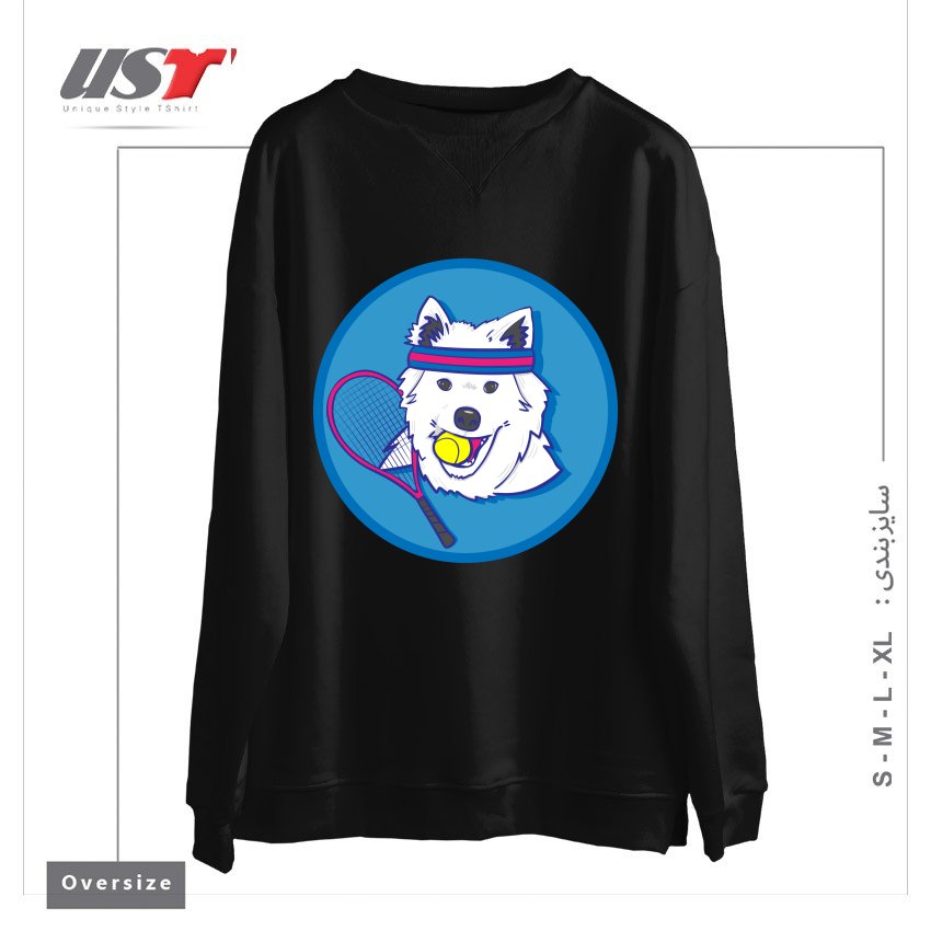 طرح KAYA. سوییشرت اورسایزرنگ مشکی