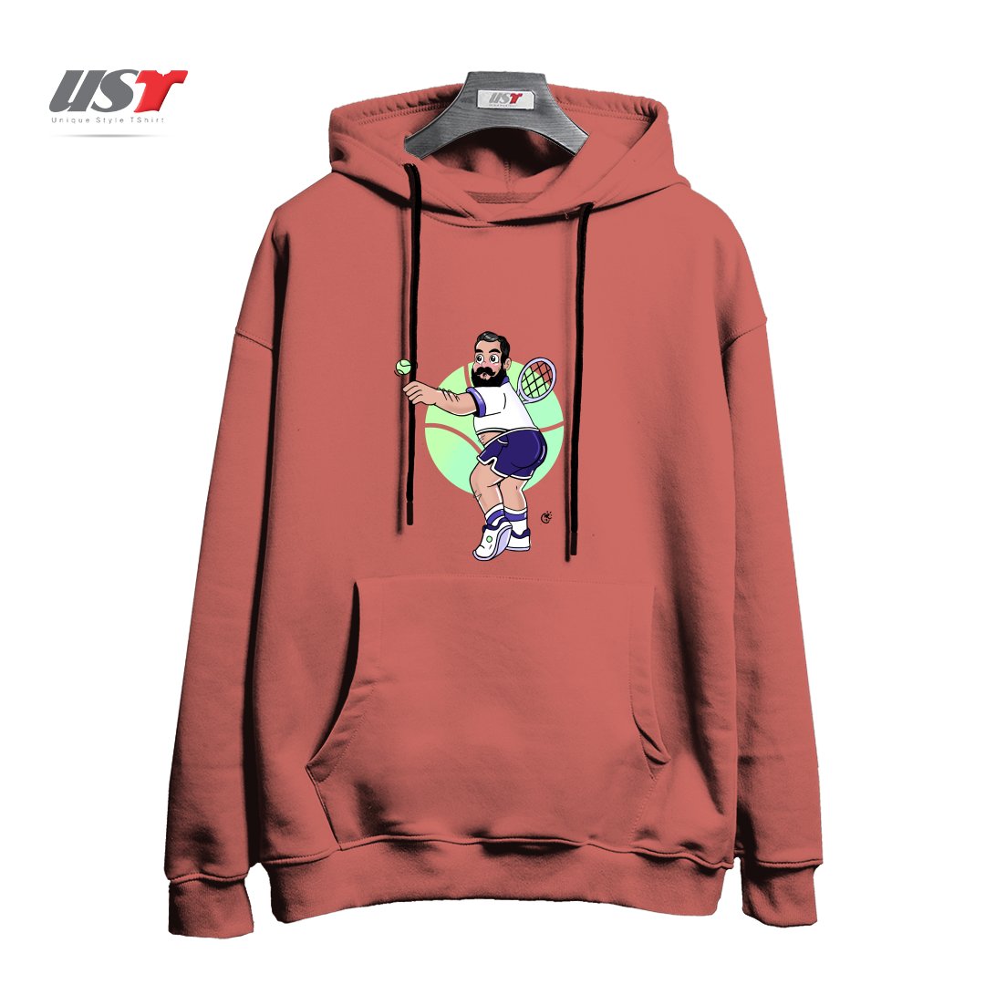 هودی اورسایز طرح RACQUET MAN