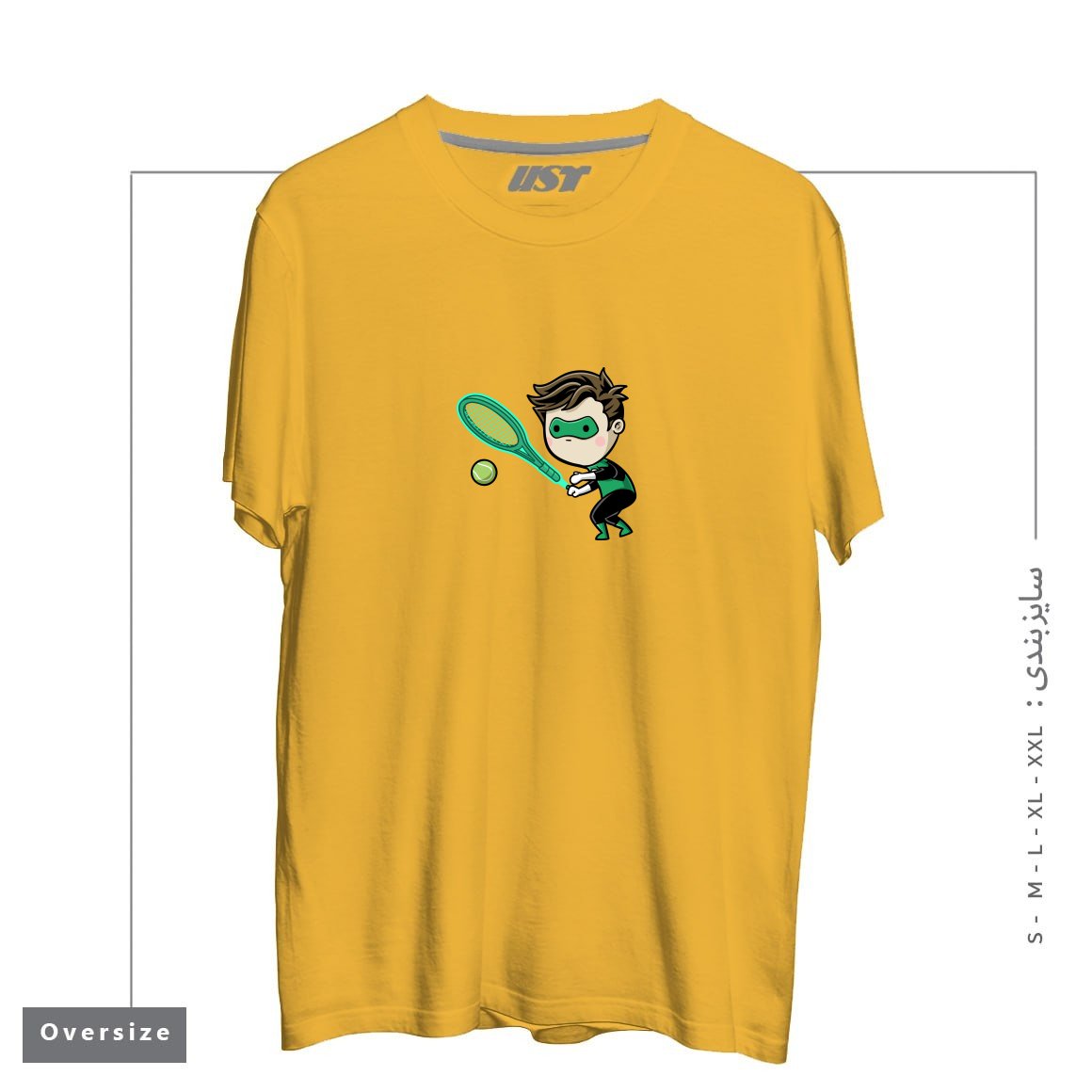 تیشرت اورسایز طرح SPORTY BUDDY TENNIS