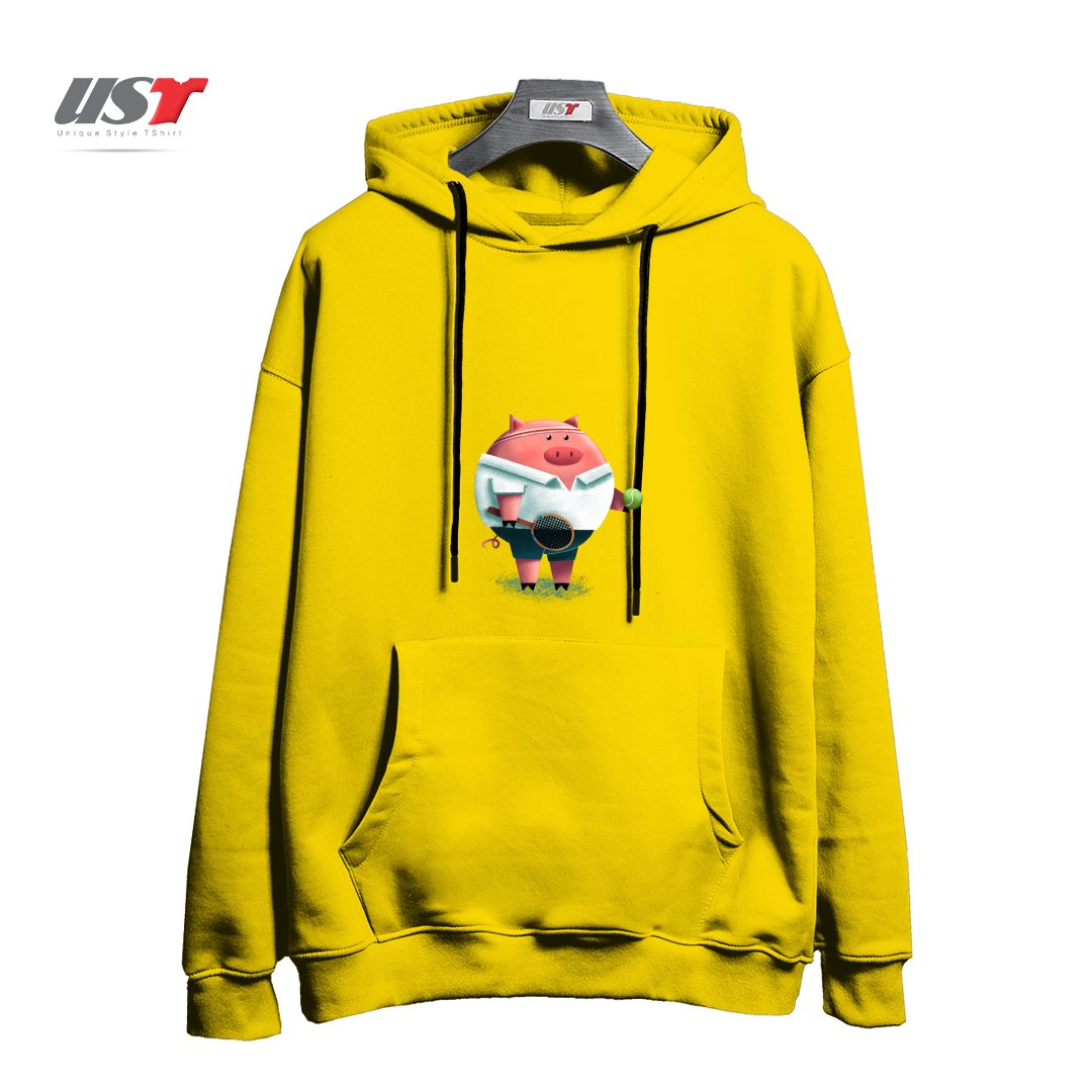 هودی اورسایز طرح TENNIS PIG