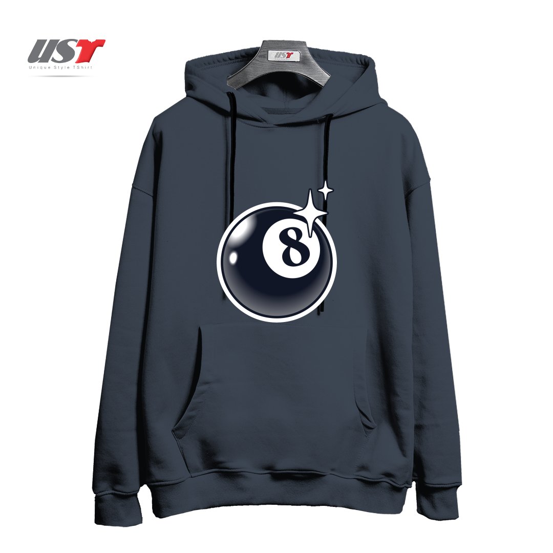 طرح 8 BALL هودی اورسایزرنگ دودی