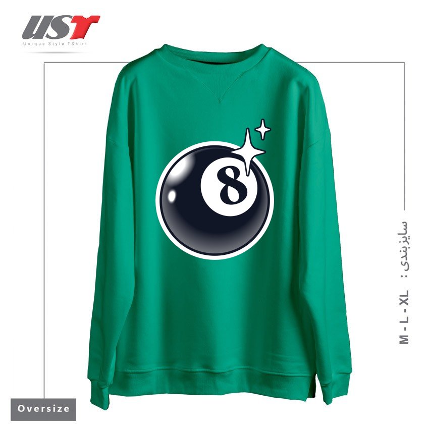 سوییشرت اورسایز طرح 8 BALL