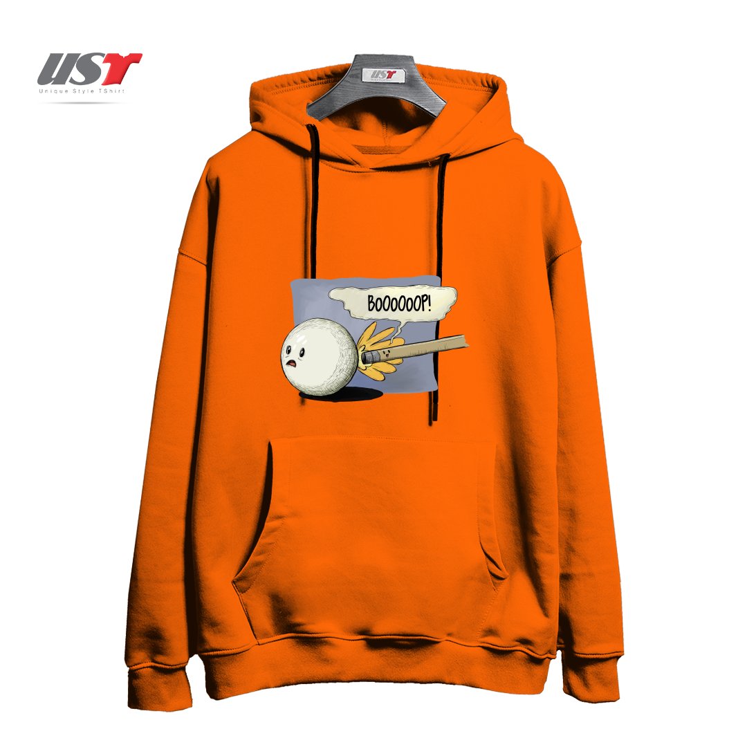 طرح POOL! هودی اورسایزرنگ نارنجی