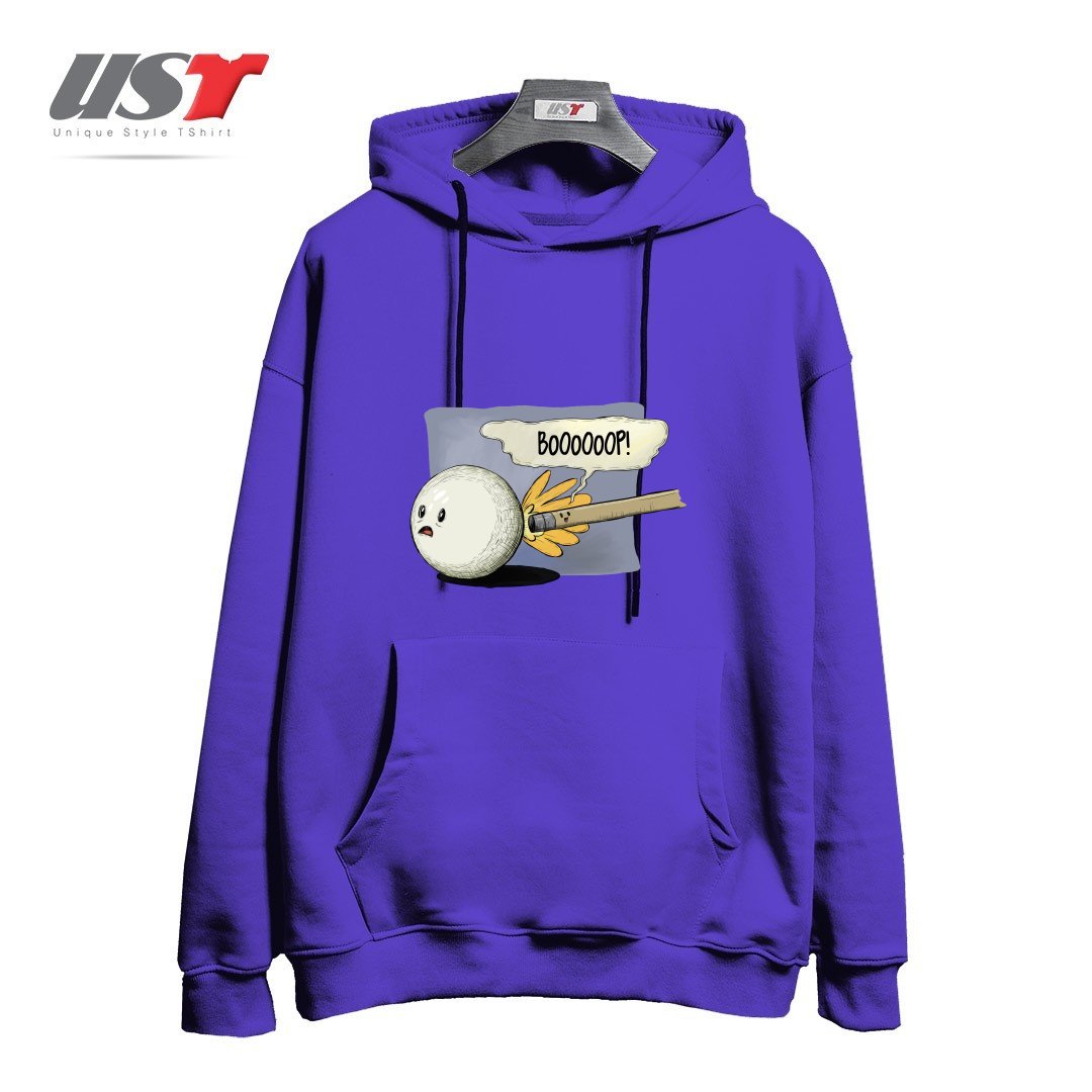 طرح POOL! هودی اورسایزرنگ بنفش