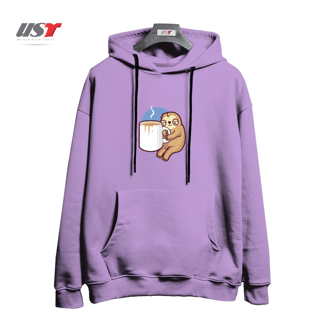 هودی اورسایز طرح AHHH MORNINGS