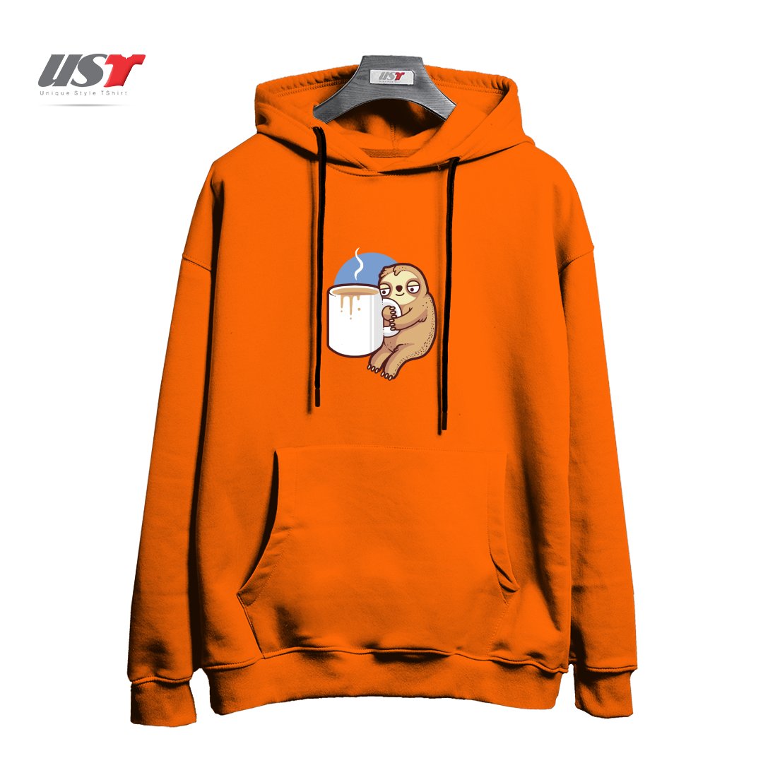 هودی اورسایز طرح AHHH MORNINGS