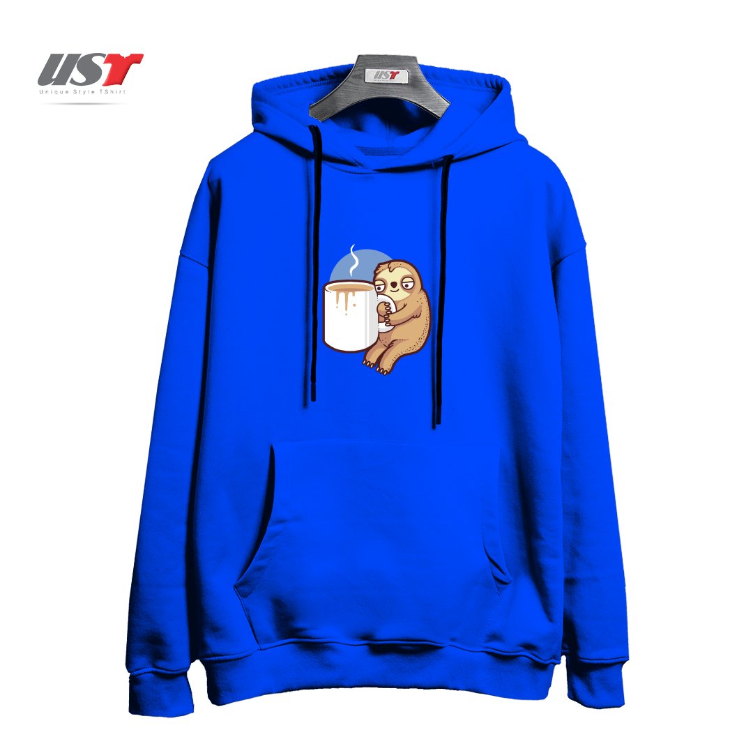 هودی اورسایز طرح AHHH MORNINGS