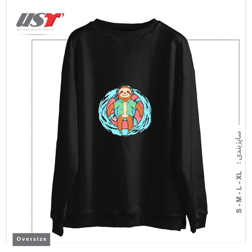 سوییشرت اورسایز طرح EVERYDAY IS HOLIDAY