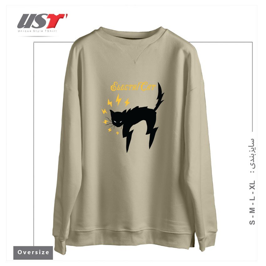 سوییشرت اورسایز طرح lash-Recovered