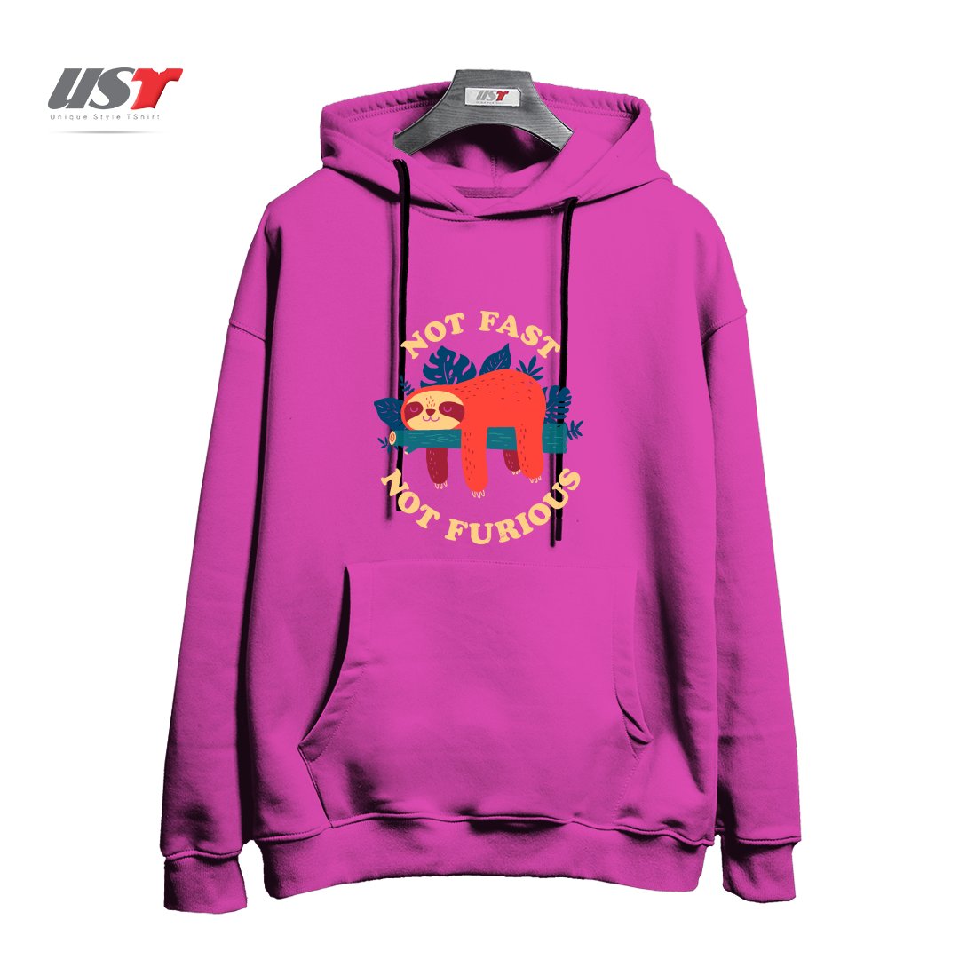 هودی اورسایز طرح NOT FAST, NOT FURIOUS