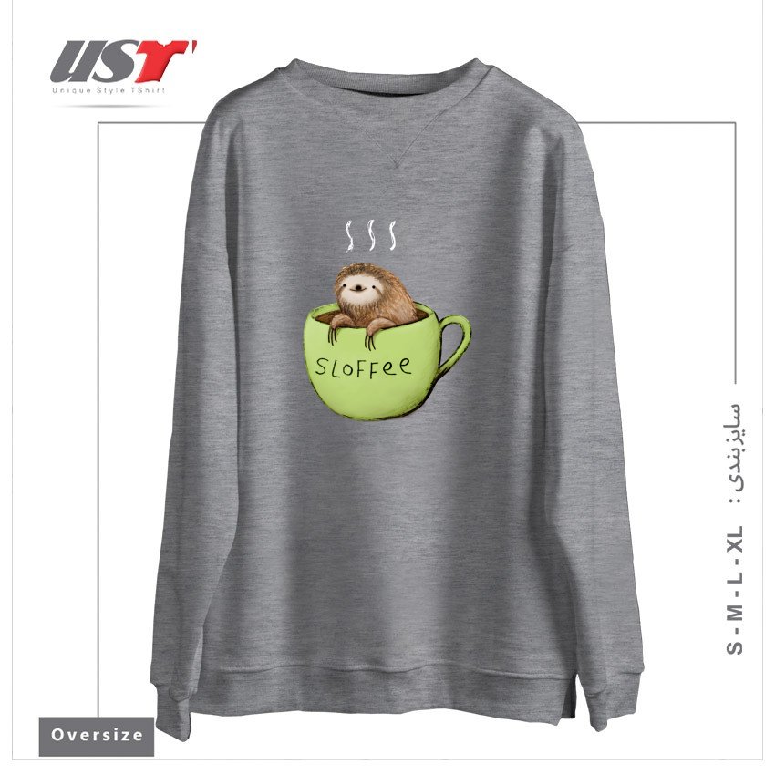 سوییشرت اورسایز طرح SLOFFEE