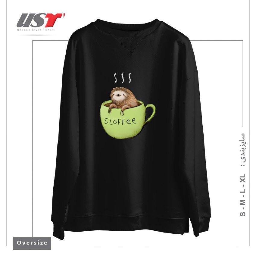 سوییشرت اورسایز طرح SLOFFEE
