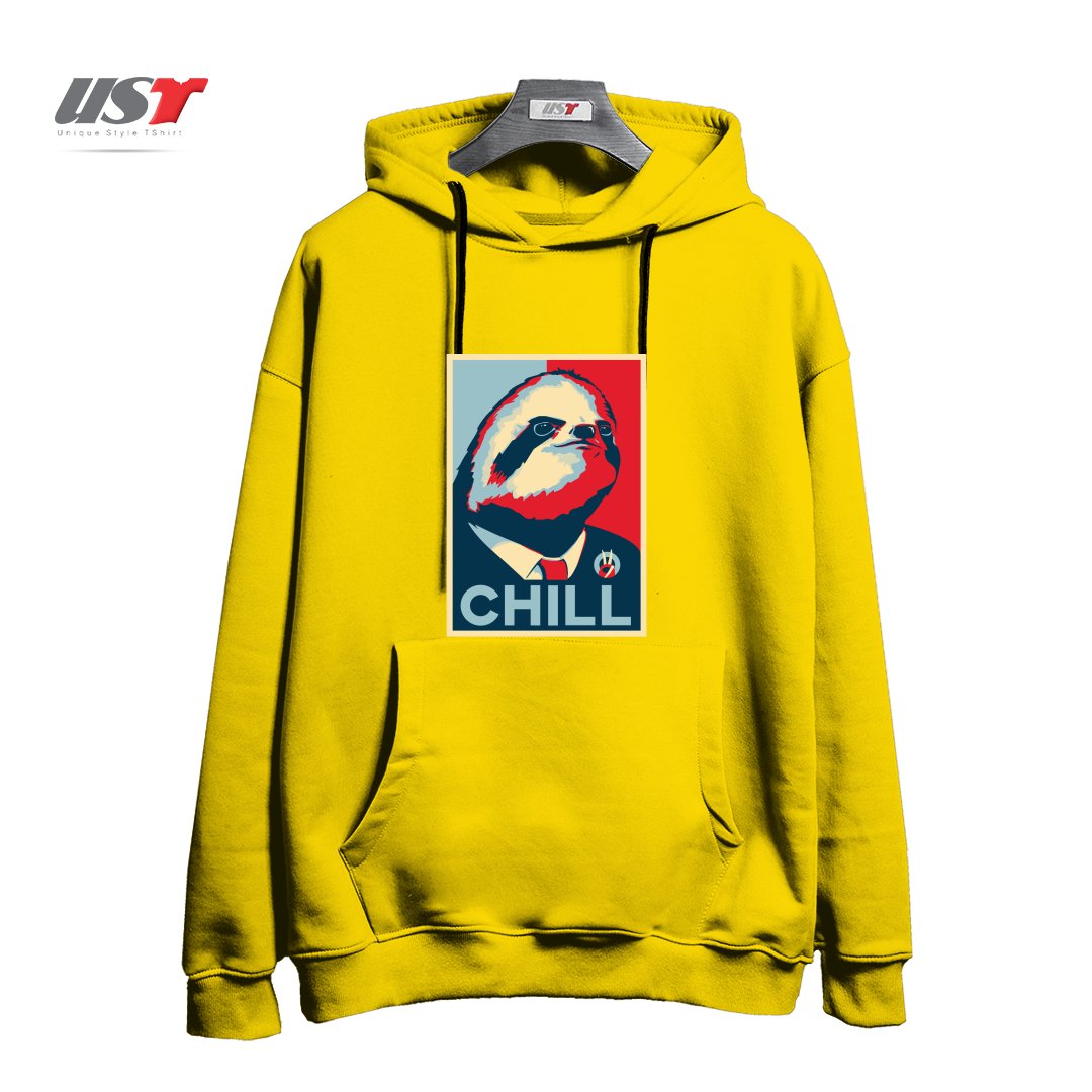 طرح SLOTH FOR PRESIDENT هودی اورسایزرنگ زرد