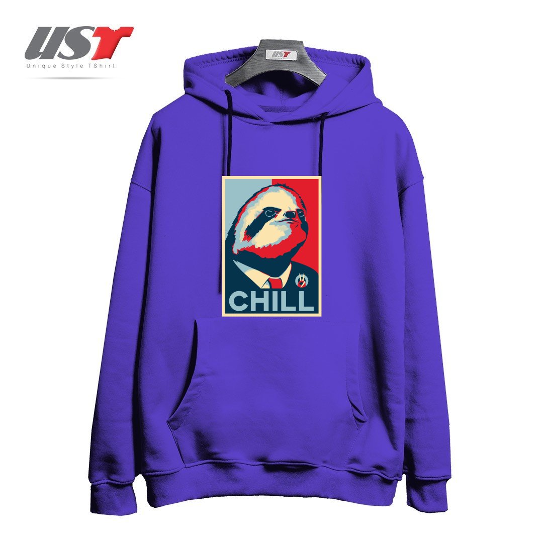 طرح SLOTH FOR PRESIDENT هودی اورسایزرنگ بنفش